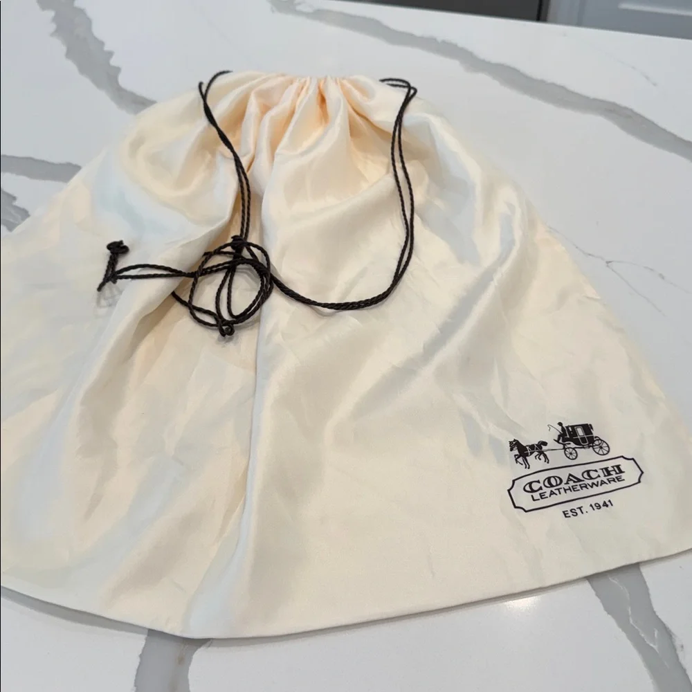 Coach Ivory Drawstring Dust Bag